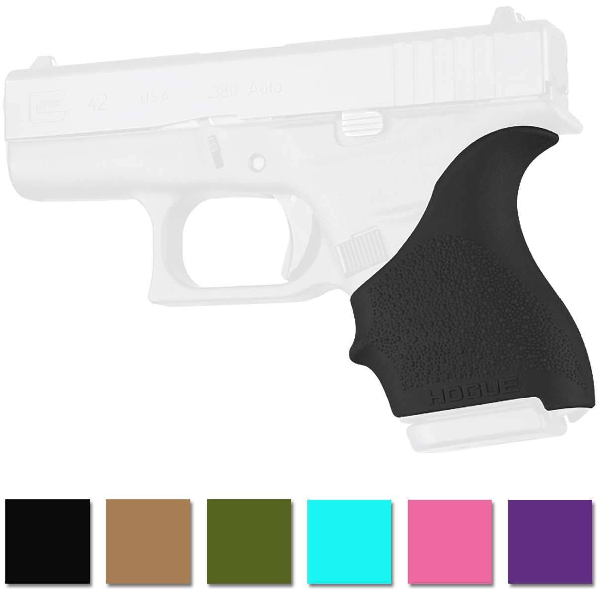 Hogue HandALL Beavertail Grip Sleeve for GLOCK 42, 43 Pistol | eBay