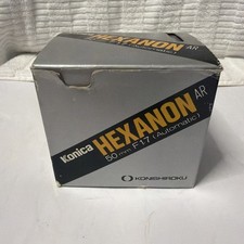 KONICA HEXANON AR 50mm F/1.7 for AR Prime Lens Near Mint In Original Box
