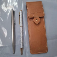 Kinloch Anderson Leather Case Parker Ballpoint Pen #21fe3e