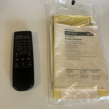 Hitachi VT-RM391A VCR TV Remote Control OEM Genuine Original W/ Manual Tested