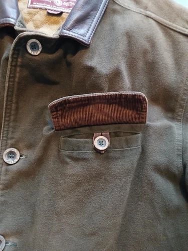 Marlborough Classics Chore Jacket Size Large Vintage Brown Moleskin Cowboy - Picture 8 of 20