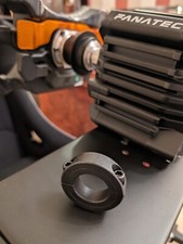 Fanatec GT DDPro Shaft Clamp - CSL DD Runout disconnection -Carbon Steel - BLACK