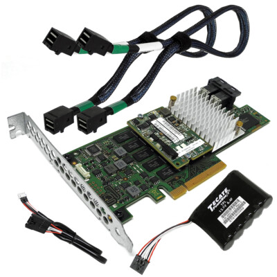 Fujitsu D3216-B12 GS2/GS3 EP420i 12Gb PCIe x8 RAID Controller +BBU+2x SAS Cables