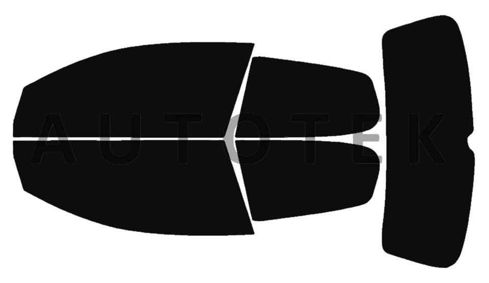 Ventana lateral precortada cualquier pantalla de tinte para Volkswagen Rabbit 2 puertas escotilla 2006-09 Foto 2 de 4