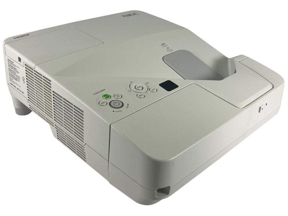 NEC UM330W 3LCD Projector WXGA Ultra Short Throw 3300 ANSI - Only 350 Hours Used - Image 4 of 4