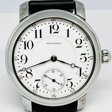 RARE Hunting Configuration 1908 Waltham 16S 21J Crescent St Wrist Pocket Watch