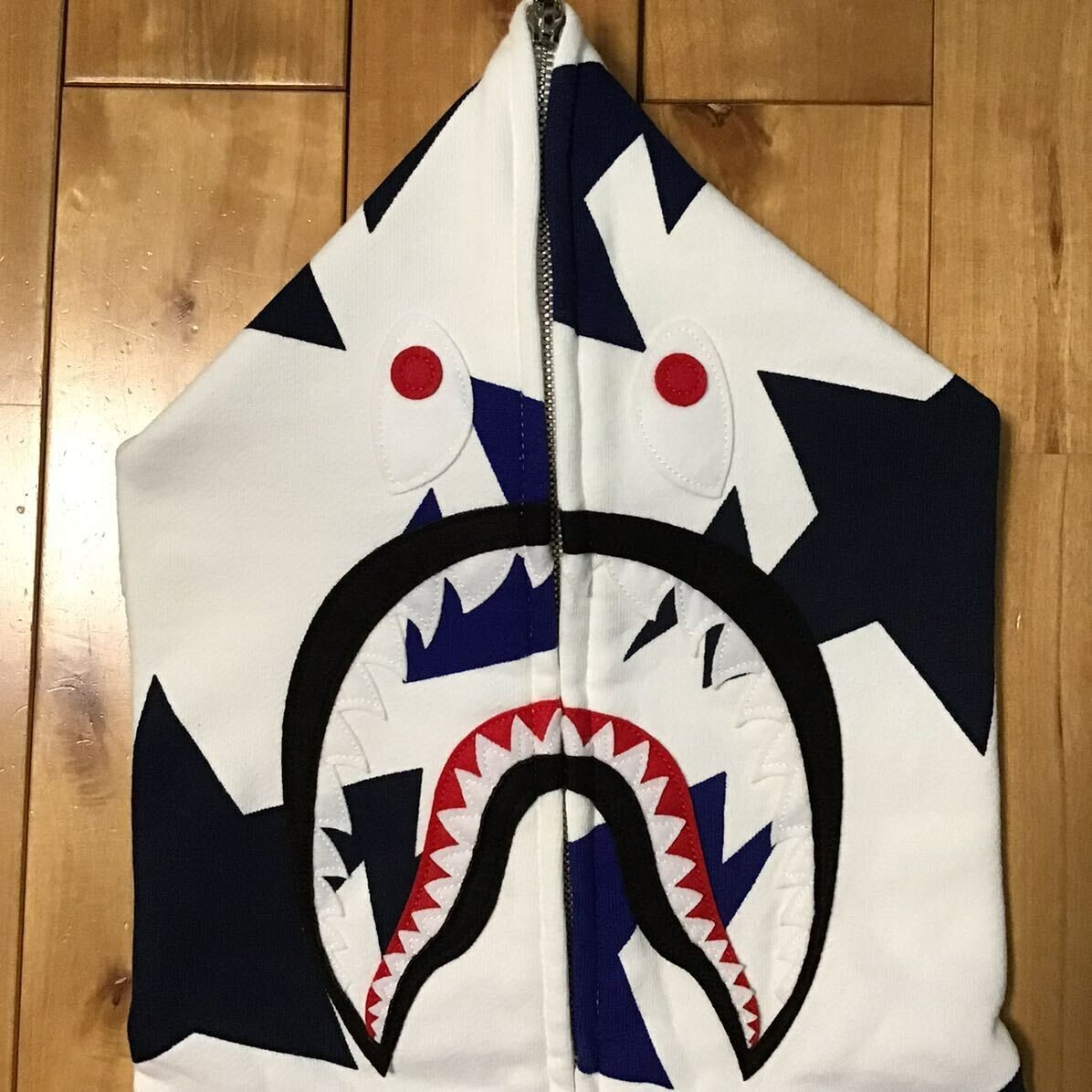NFS limited BAPE Sta Shark full zip hoodie APE STAR NIGO A