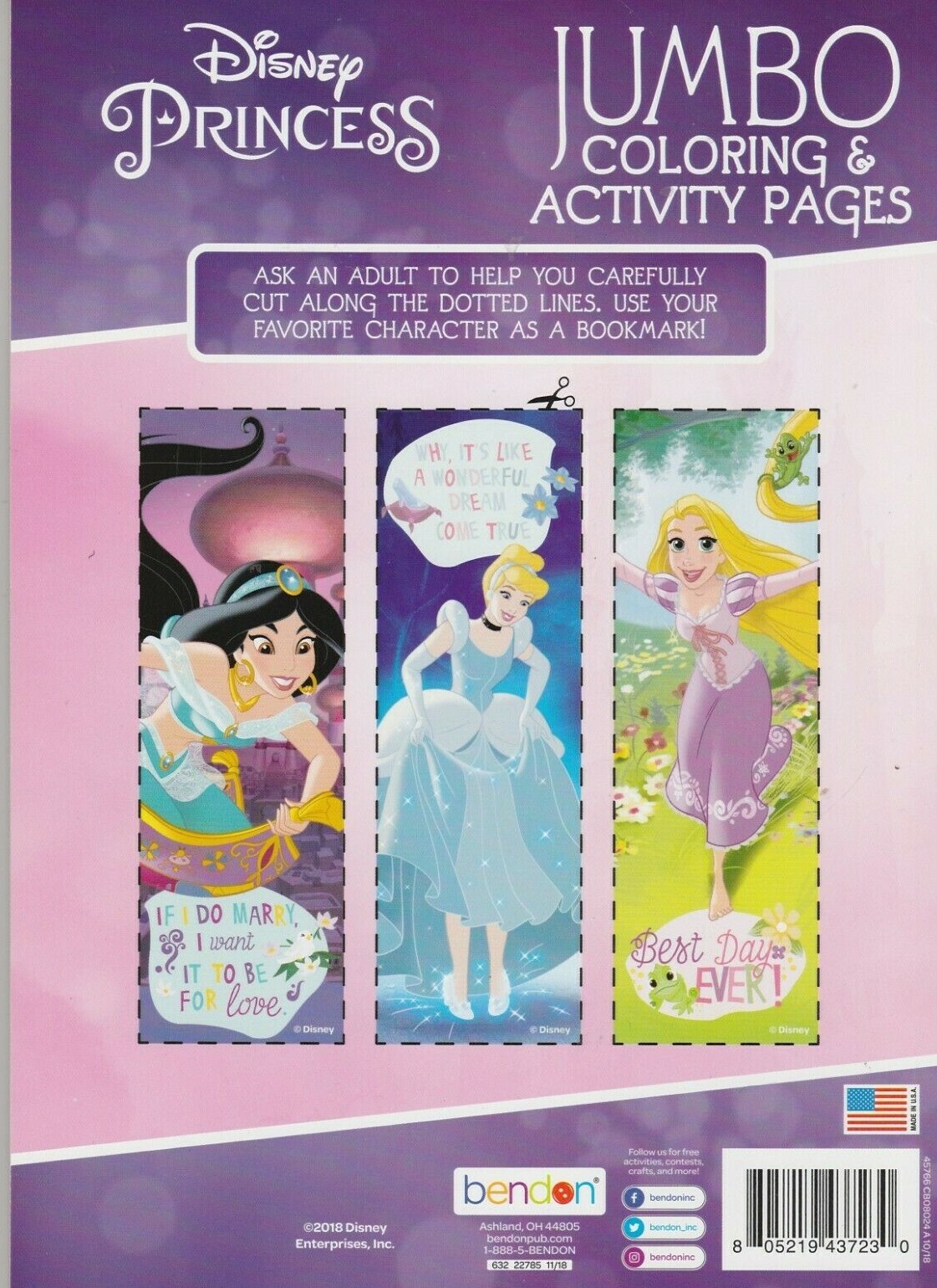 Brand New Disney Princess Jumbo Coloring & Activity Book Color Fast