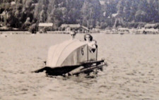 pedalo, pedal boat, paddle boat 88400 G�rardmer VOSGES 1949 ERA .PHOTOS X5( five