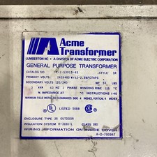 Acme T-2-53013-4S General Purpose Transformer 611F60