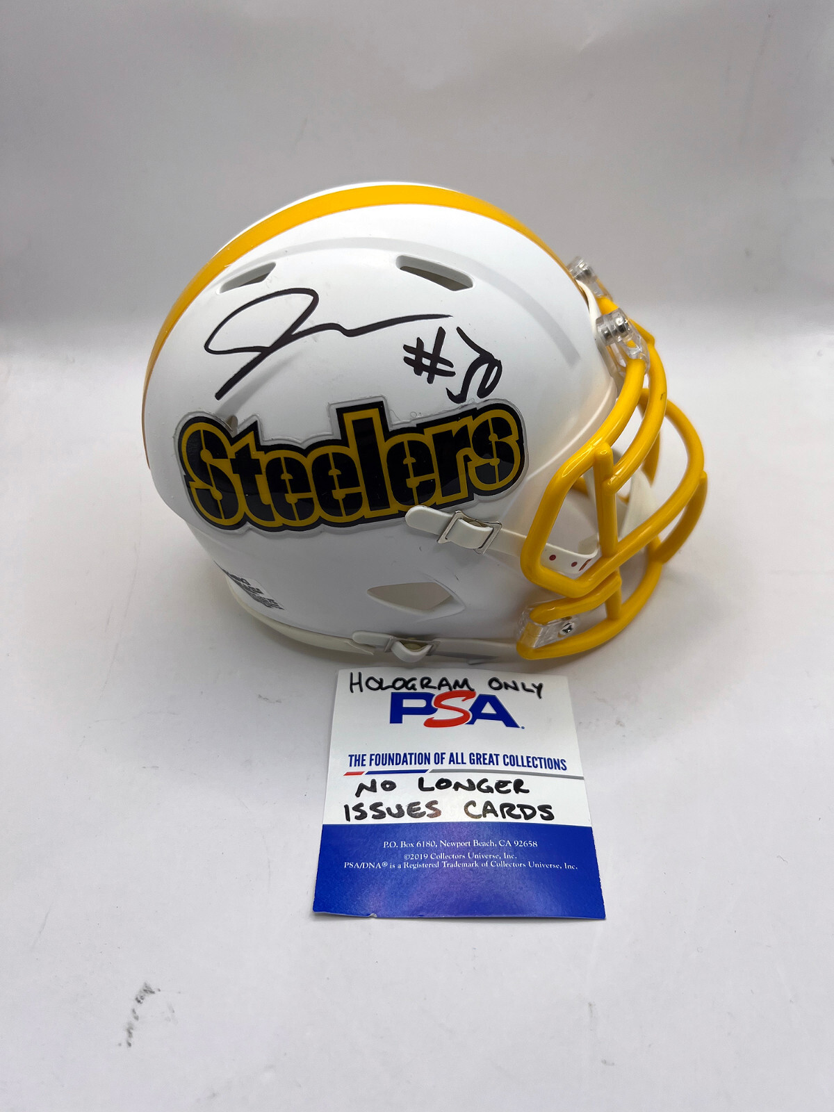 JAYLEN WARREN Pittsburgh Steelers SIGNED Custom Speed Mini HELMET PSA COA 