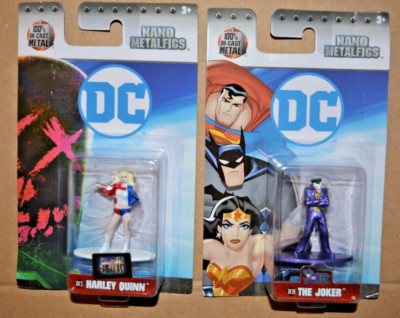 Jada Nano Metalfigs Mini-Sammelfiguren - The Joker + Harley Quinn ca.5 cm groß