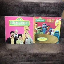 The Sesame Street GOLD! Special 2 LP Record Set 1977 Original Cast, CTW79001