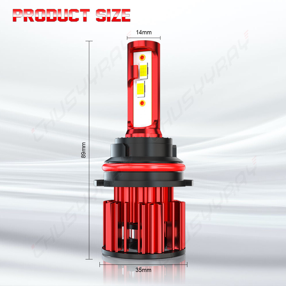 9007 4-sides LED Headlight Hi/Lo Bulbs For Ford F-150 1992-2003 F-250 - Foto 7