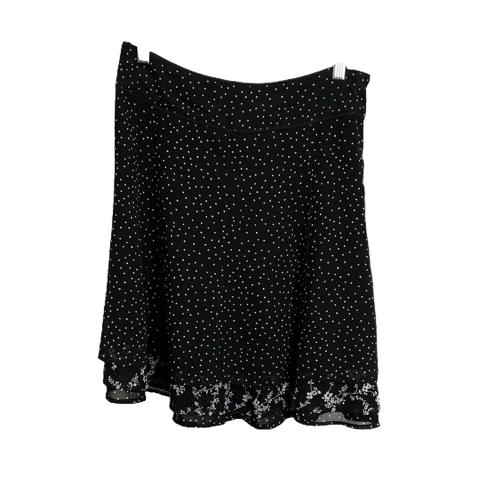 Faldas para mujer de la Casa Blanca del mercado negro con lunares línea A