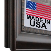 Custom Matted Picture Poster Frame  Mat 3-1/2" Bronze Classic 1972 16x20 24x36