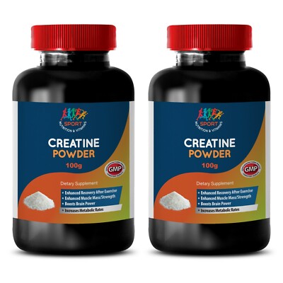 Creatine Powder 100g Muscle Mass & Strength Antixiodant   Brain & Memory 2B