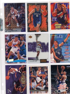 Jason Kidd, Phoenix Suns, Dallas Mavericks, HOF, 9 Cards,  Ungraded, Free Ship!