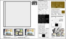 10 Safe 1019 Blank Sheets Transparent For Self-Adhesive Postcard Sleeves 1009
