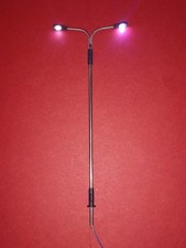 Lot De 20 Lampadaires LED Miniatures - Échelle 1/100 - Pour Maquettes, Villes Et Jardins - Hauteur 6,7 Cm