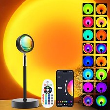 Sunset LED Lamp Projector, 21 Colors Changing App Remote Control Mood...