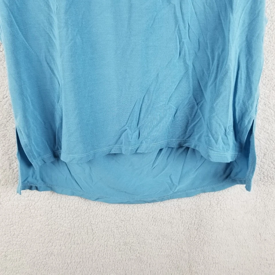 Camisa de rendimiento suelta manga corta corte espalda abierta azul Under Armour para mujer XS Foto 4 de 4