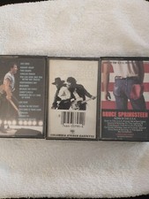 bruce springsteen cassette lot Of 3. Born In The USA, Live, Born To Run