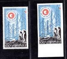 FRANCE SOUTHERN ANTARCTIC TERRITORY 1963 SC # C6 PERF & IMPERF MINT NEVER HINGED