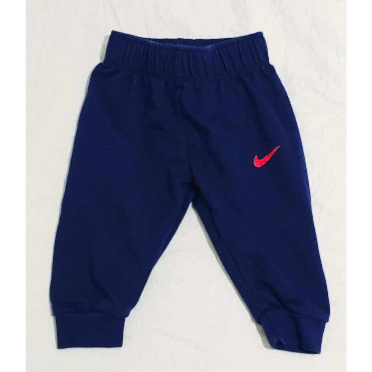 Boy's Nike Navy/Red Logo Jogger Pant Size 3/6M Toddlers- Infants