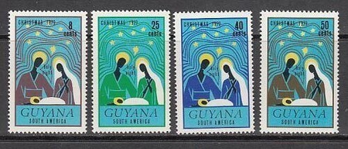 Guyane Britannique - Courrier Yvert 406/9 MNH Noël