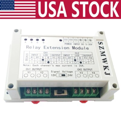 5-30V Multi-function 2 Channel 4 Way Relay Extension Module 40A Relay Controller