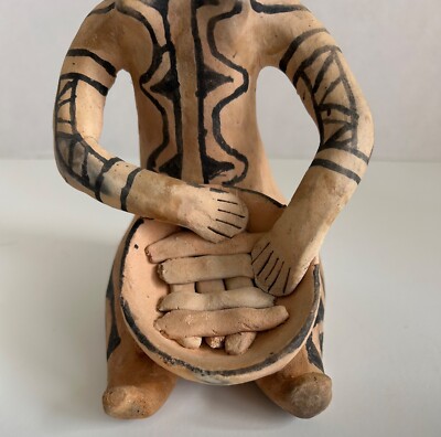 Amazon Karajá Brazil tribal terracotta female sculptures (2) | eBay