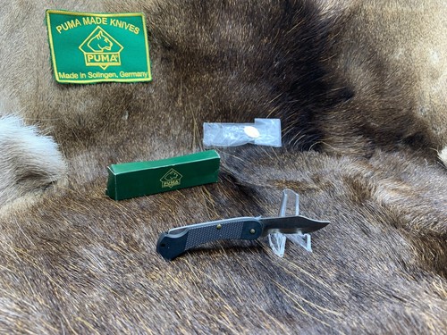 2014 Puma 231 255 Aviator Knife With ABS Black Checkered Handles Mint In Box+++ - Picture 8 of 19