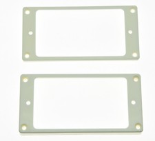2pcs White Humbucker Pickup Ring Curved Bottom Frame fits Epiphone LP Les Paul