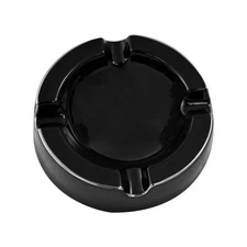 Craftsman's Bench Olympus Black Ceramic 4 Slot Cigar Ashtray