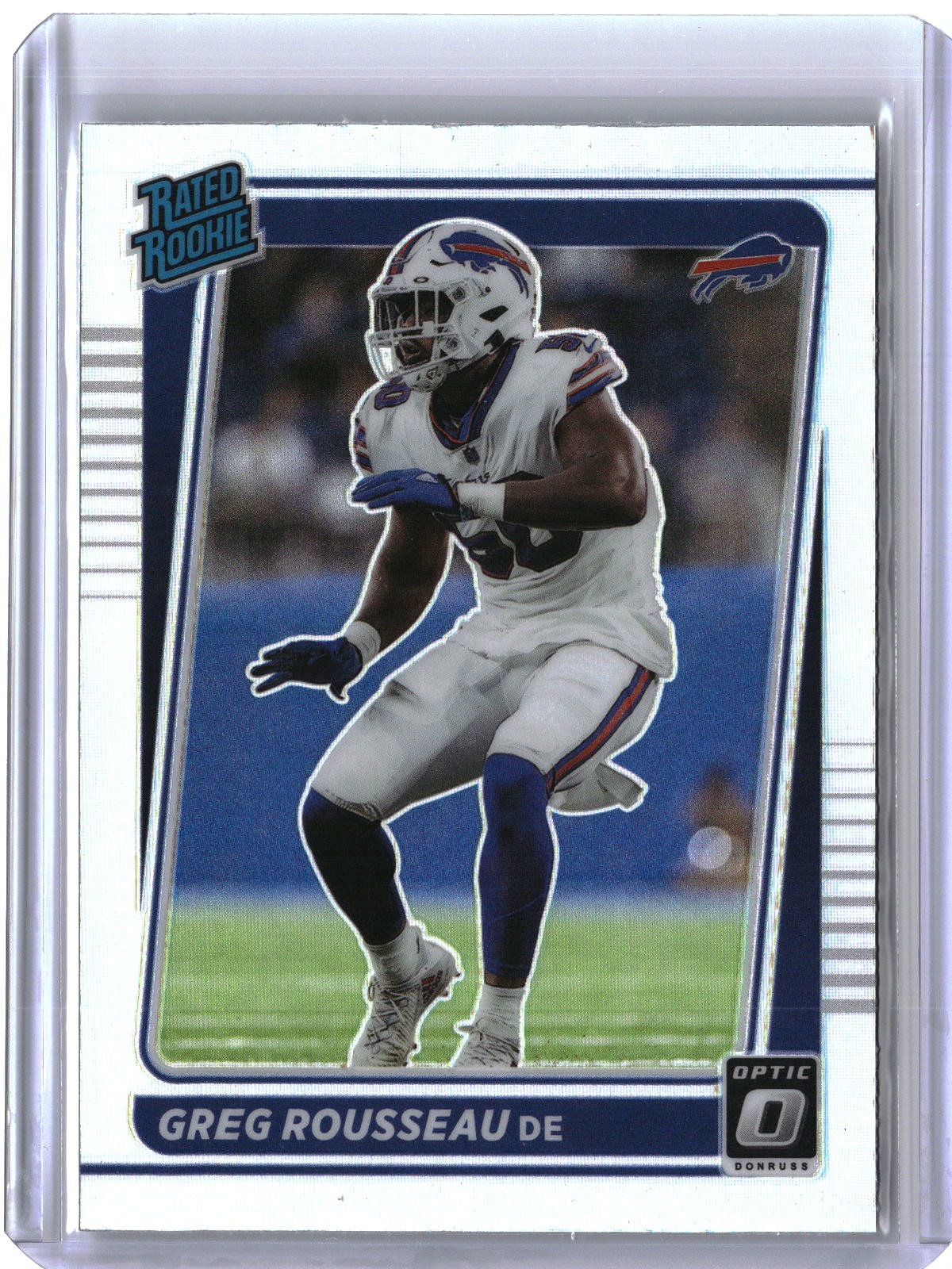 2021 Donruss Optic #253 Greg Rousseau Silver Holo RC