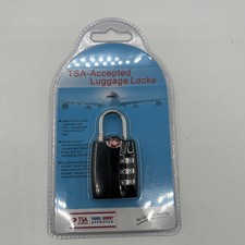 NEW TSA Approved Travel Sentry Combination Luggage Lock Inspection Status Featur