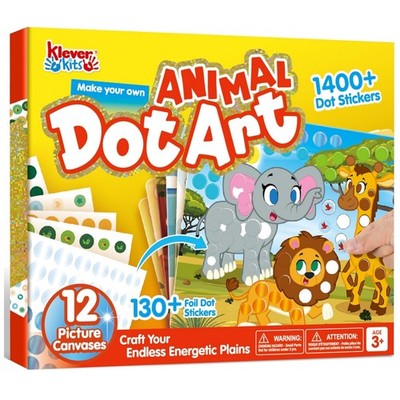 Dot Art Tiere Bastelset Kinder Sticker Malen Geschenk 3 4 5 6 Jahre