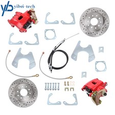 Rear End Disc Brake Kit Red Caliper For Chevy Bolt Chevelle El Camino Cutlass