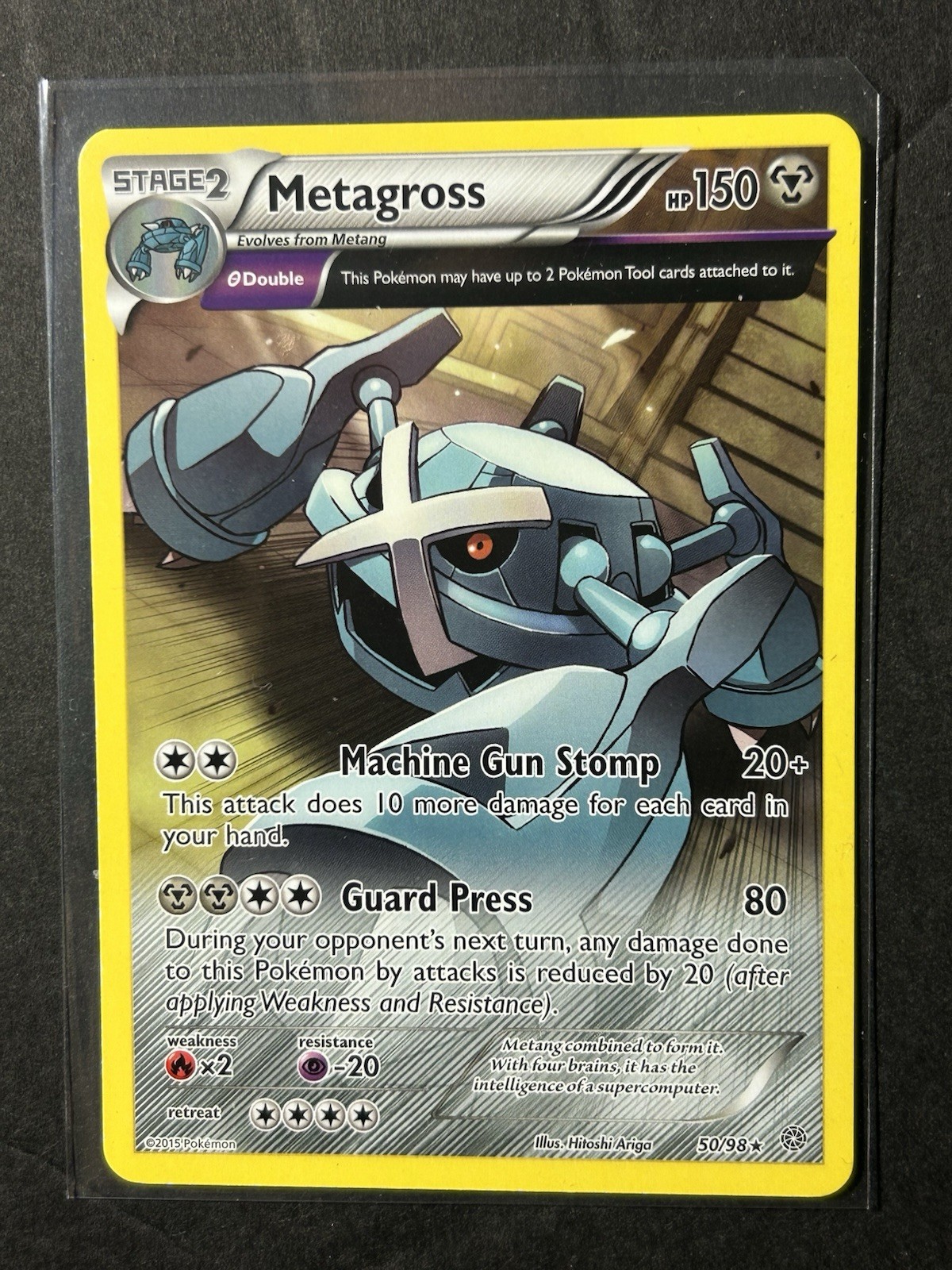 Metagross 50/98 Rare XY - Ancient Origins Pokémon Card