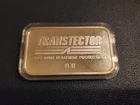 RARE VINTAGE 1 OZ "TRANSTECTOR" IDAHO SILVER BAR .999 !!!! iN CAPSULE!!