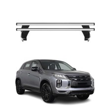Menabo Dachträger Grundträger für Mitsubishi ASX mk2 2023-2026 Alu Grau 2tlg