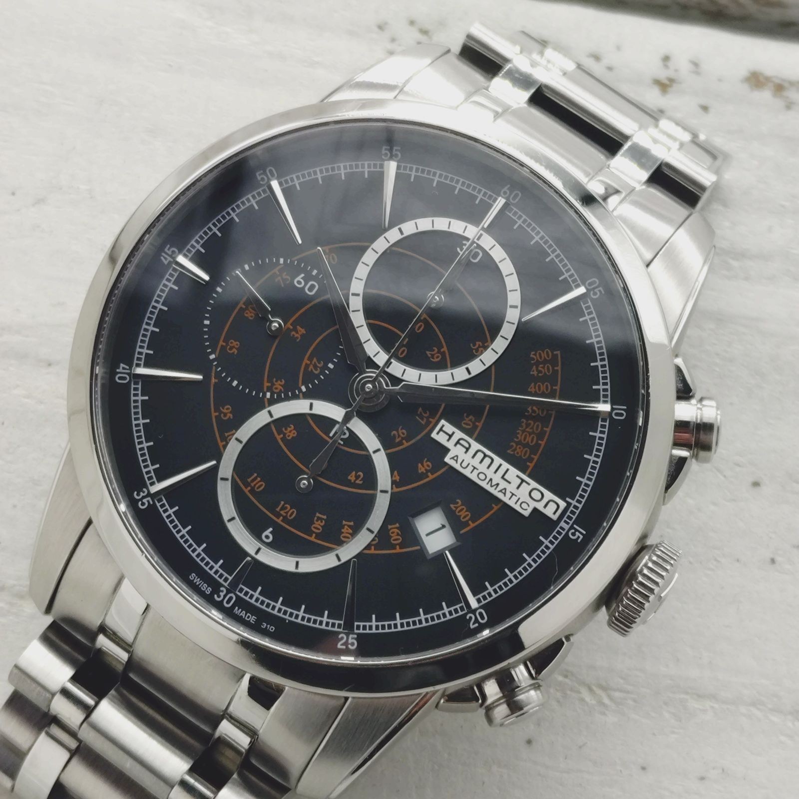 Hamilton Railroad Chronograph Automatic 28800vph … - image 3