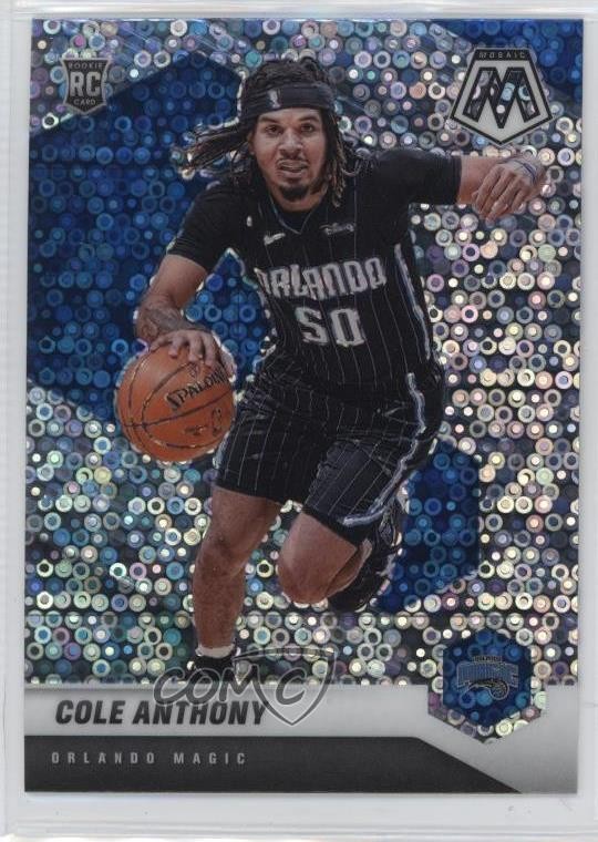 2020-21 Panini Mosaic Fast Break Silver Prizm Cole Anthony #207 Rookie RC 1n3q