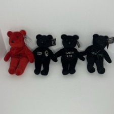 VTG 1999 WWF Attitude Bears Lot Of 4 With Tags Stone Cold Kane D-Generation X