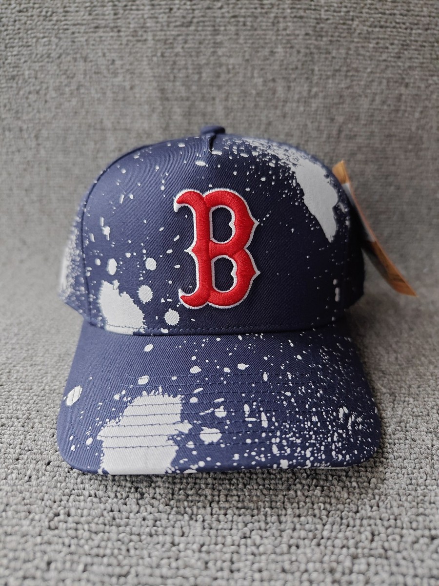 Mitchell & Ness Nostalgia Co Boston Red Sox Navy White Paint Splatter Snapback