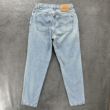 VTG Levi's 550 Relaxed Fit Tapered Leg Women's 10L 28x31 Blue Denim Pants