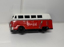 Vintage Endoh Tin Friction Coca-Cola Volkswagen Toy VW Bus. Works! Great Condit
