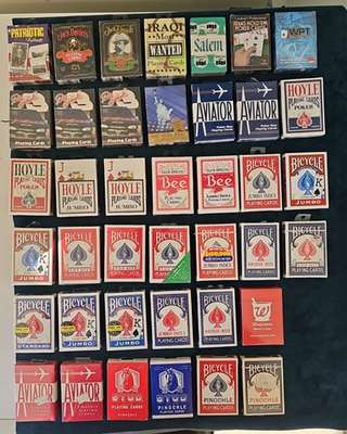 新品 トランプセット（Bicycle, Hoyle, ） 40 Sealed Playing Card Decks Bicycle, Stud, Aviator, Hoyle, USPCC