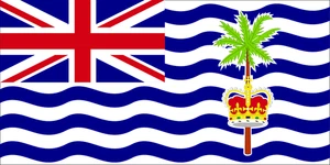 British Indian Ocean Territory Flag Self Adhesive Sticker